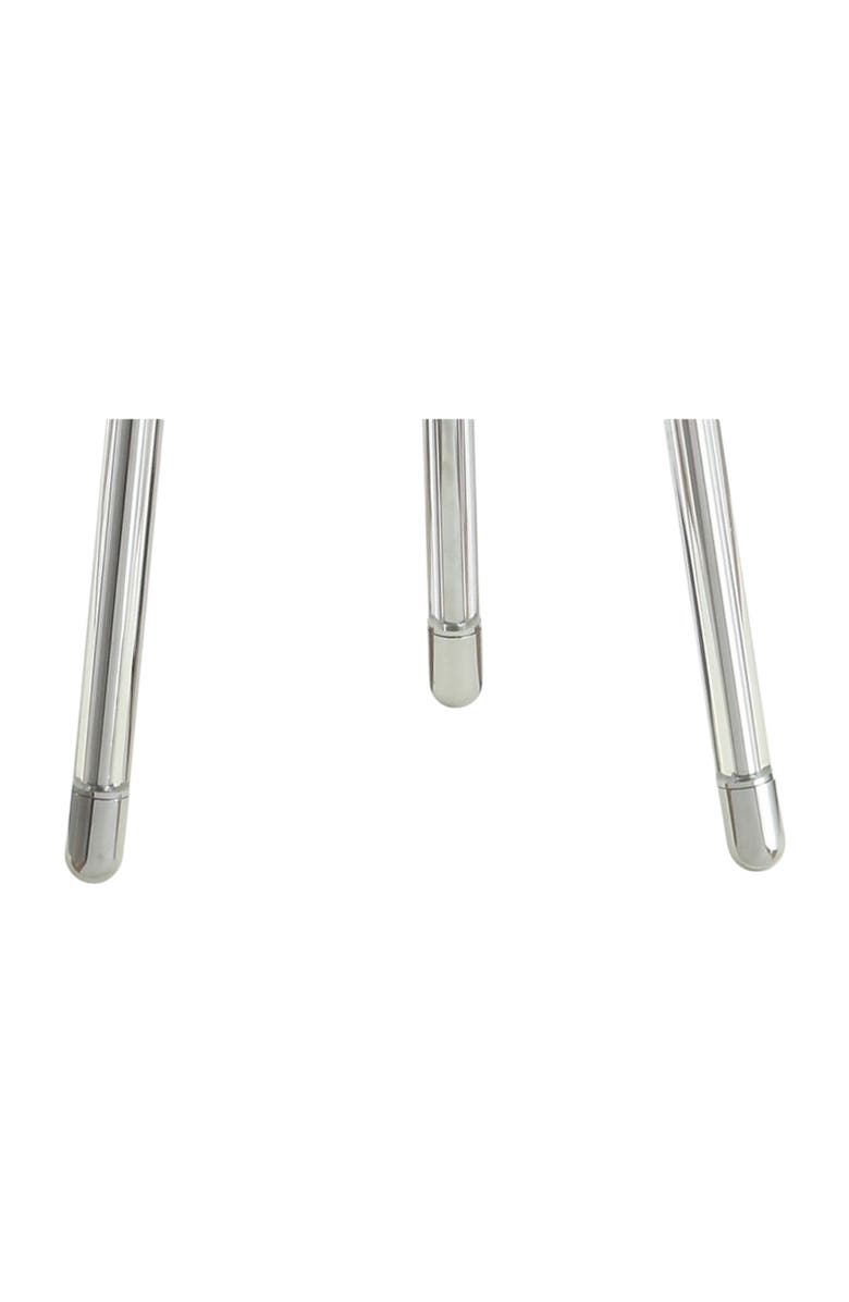 JONATHAN Y Arliss 60" Surveyor
s Tripod Metal/Crystal LED Floor Lamp, Chrome, Alternate, color, Chrome