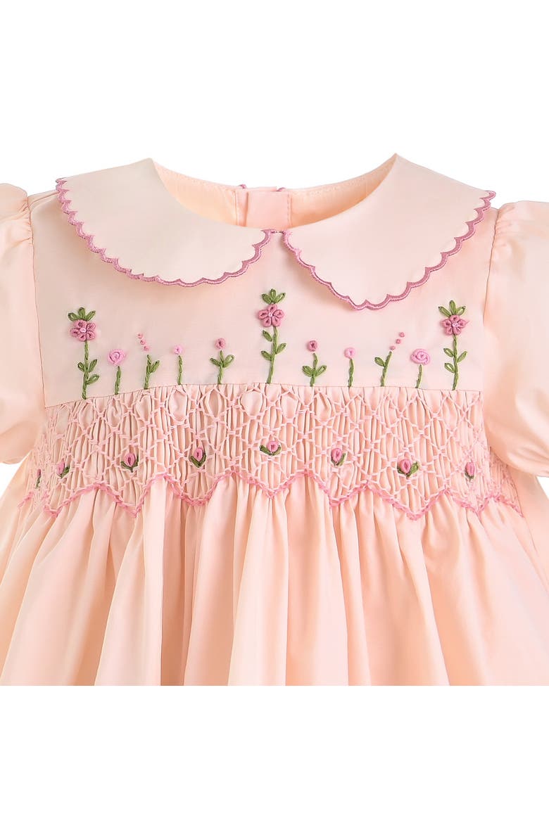 Arlette Smocked Dress, Alternate, color, Pink