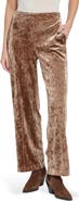 Lysse Crushed Velvet Wide Leg Pants