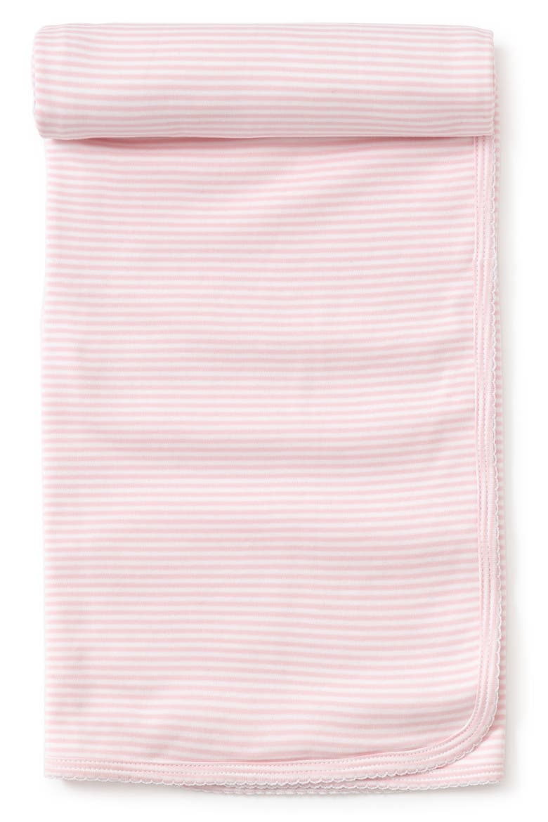 Simple Stripes Baby Receiving Blanket, Main, color, PINK