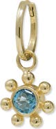 Anzie Dew Drop Marine Charm Single Hoop Earring