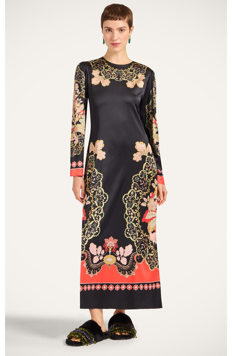 La DoubleJ Clingy Swing Dress, Main, color, Cornucopia Placée Black