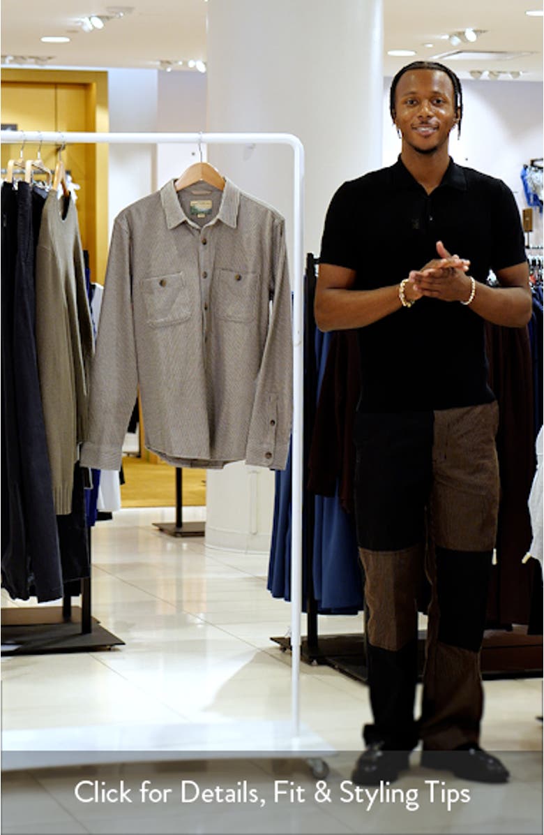 Pacifica Stripe Stretch Overshirt, sales video thumbnail