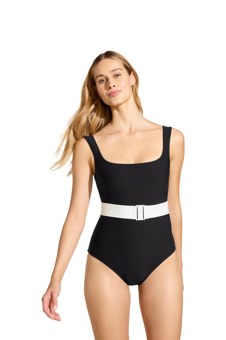 DreamSculpt Square Neck Tank, Alternate, color, Caviar
