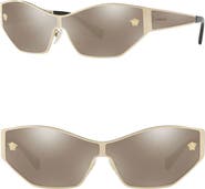 Versace 67mm Mirrored Shield Sunglasses