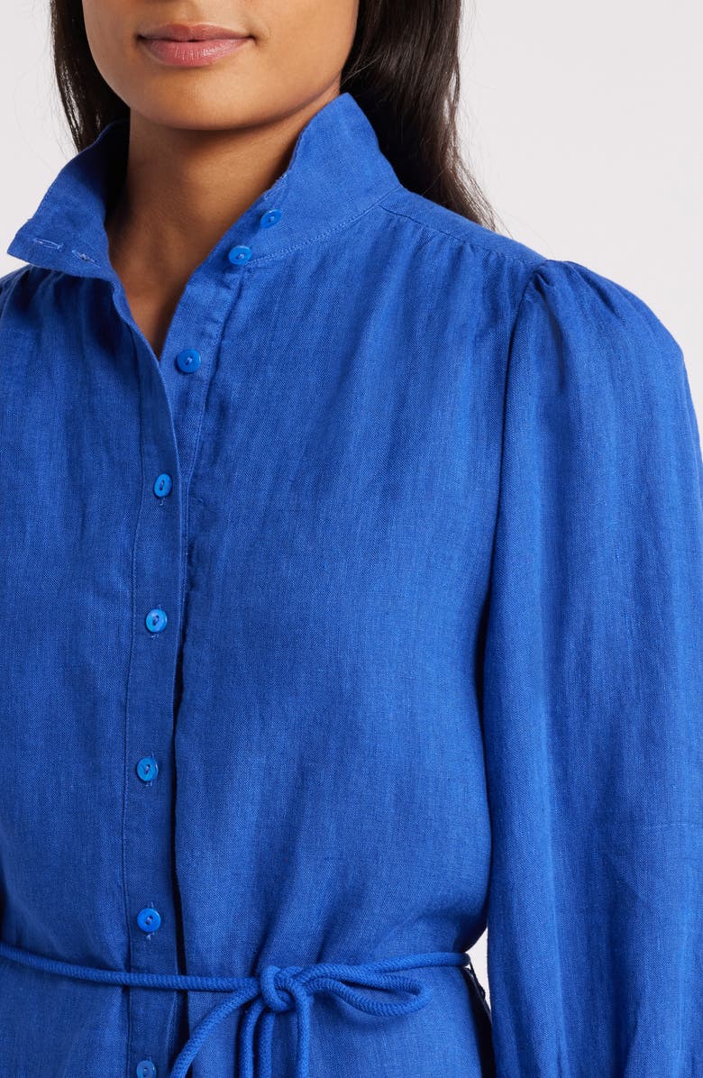 Lilly Pulitzer<sup>®</sup> Drena Tiered Long Sleeve Linen Shirtdress, Alternate, color, 