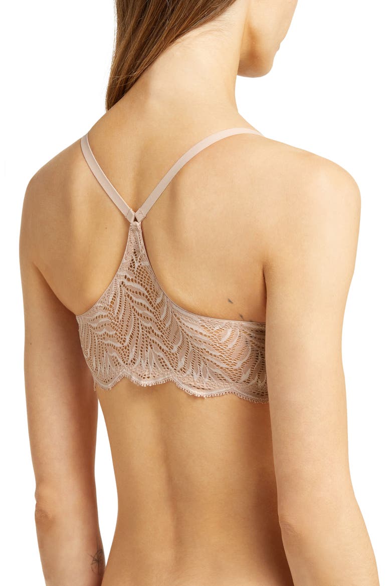 Underwire Front Close Contour Bra, Alternate, color, ROSE/ WHITE