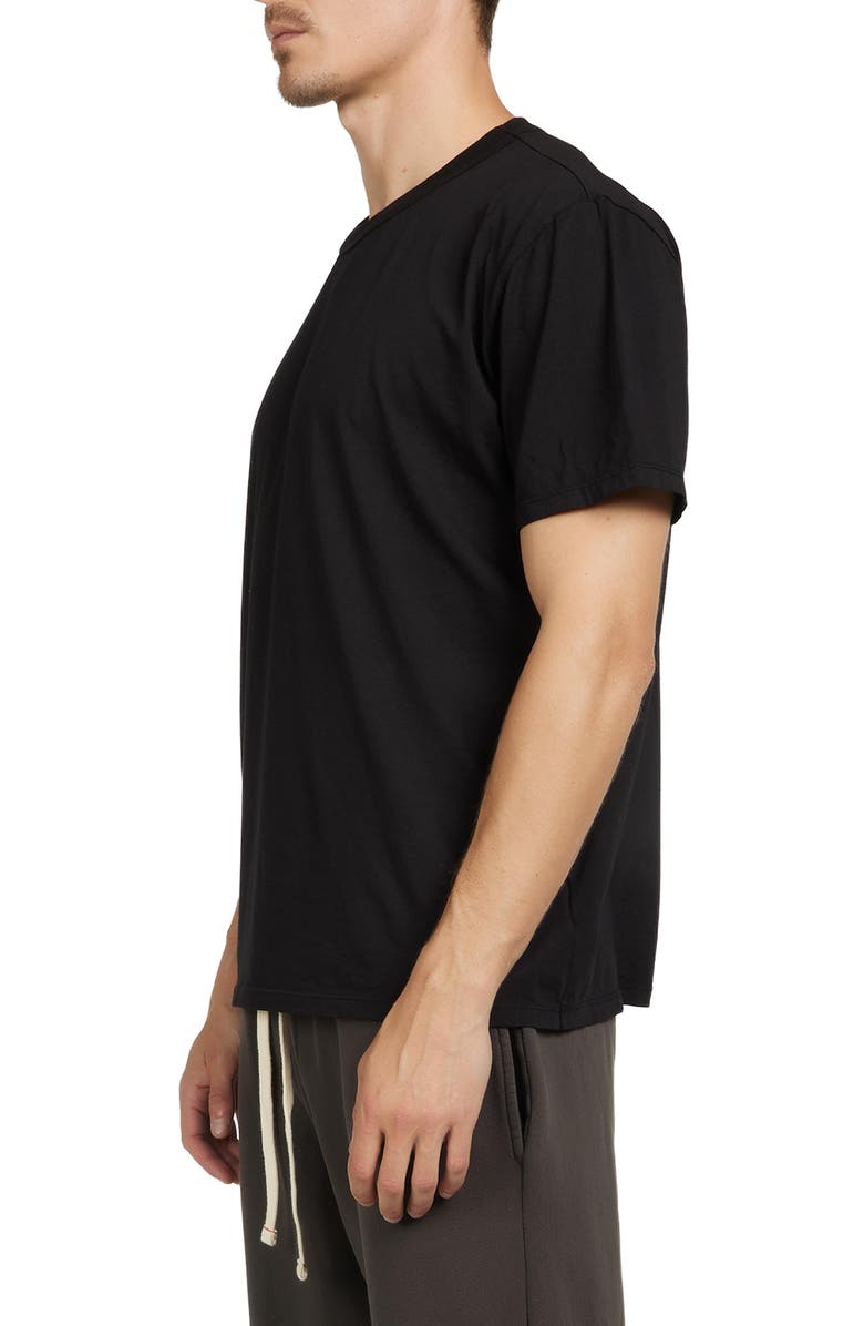 Les Tien Lightweight Binded Neck Tee, Alternate, color, Jet Black