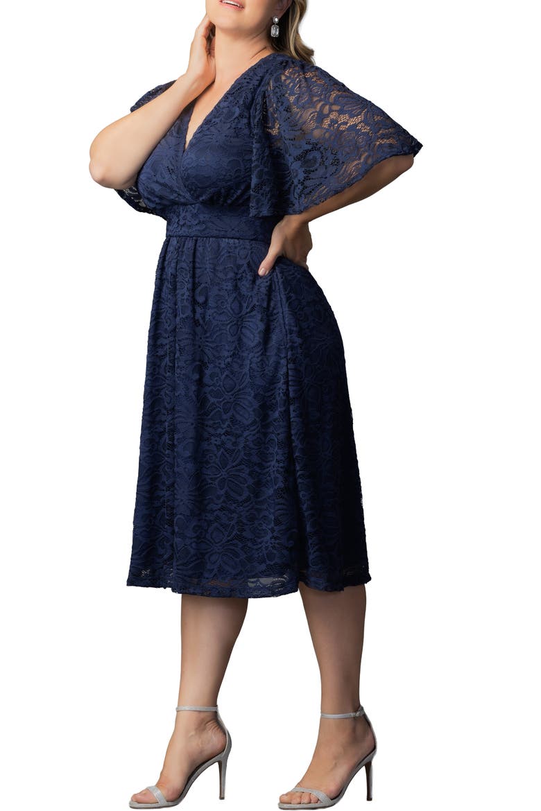 Fable Lace Cocktail Dress, Alternate, color, NOCTURNAL NAVY