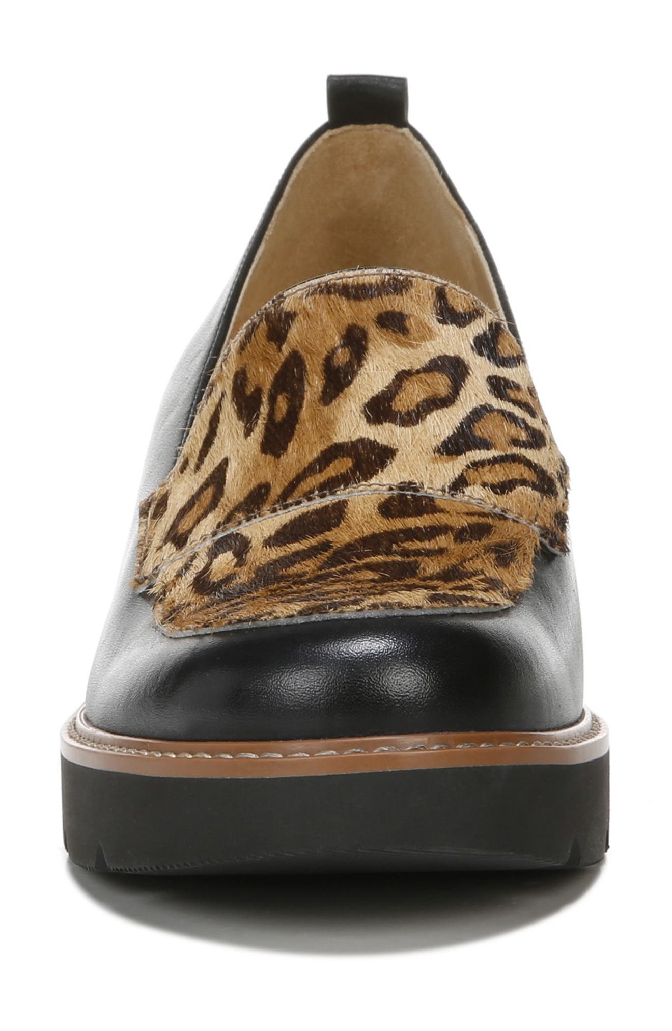 Naturalizer Darry2 Genuine Calf Hair Accent Loafer, Alternate, color, Black Cheetah