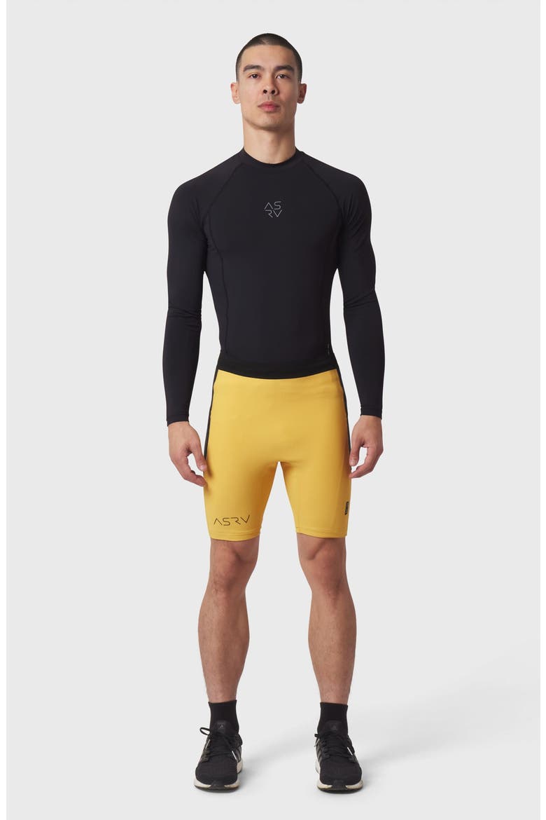 Lycra Ribbed Run Half-Tight, Alternate, color, Amber