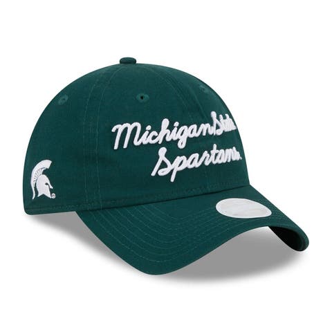 Women's New Era Green Michigan State Spartans Script 9TWENTY Adjustable Hat