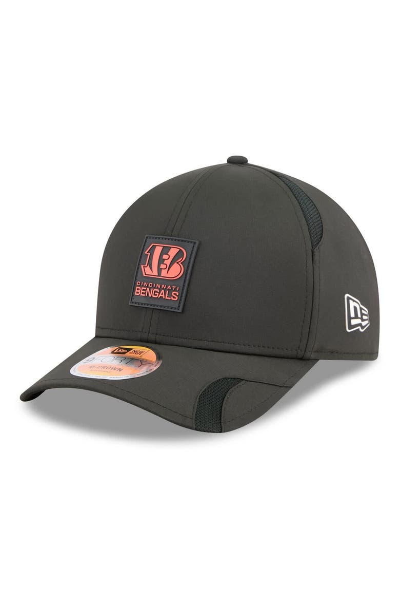 Men's New Era Black Cincinnati Bengals 2025 Sideline  M-Crown 9FORTY Adjustable Hat, Main, color, Black