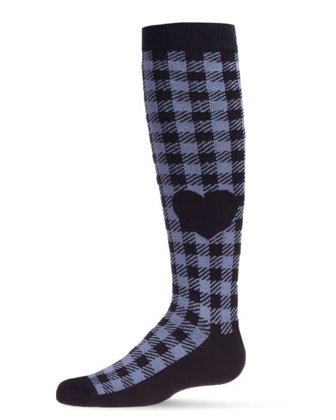 Gingham Heart Knee High Sock (Little Kid & Big Kid)