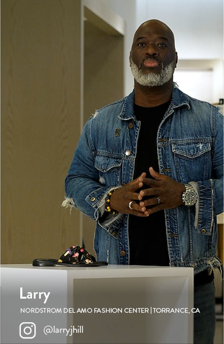 Ashina Floral Print Knot Sandal, sales video thumbnail