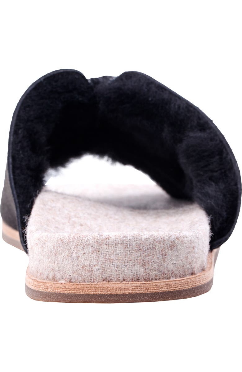 Revitalign Spruce Genuine Shearling Lined Orthotic Slide Slipper, Alternate, color,