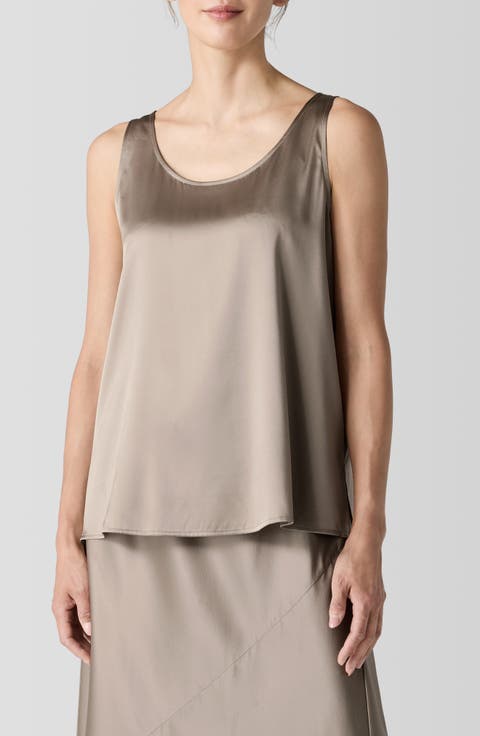 Stretch Silk Tank