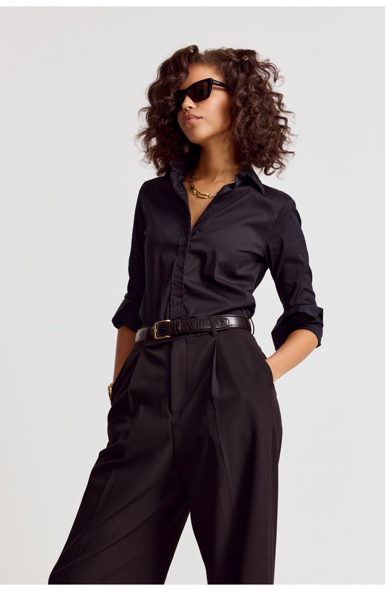 The Shirt by Rochelle Behrens The Icon Shirt, Main, color, Black