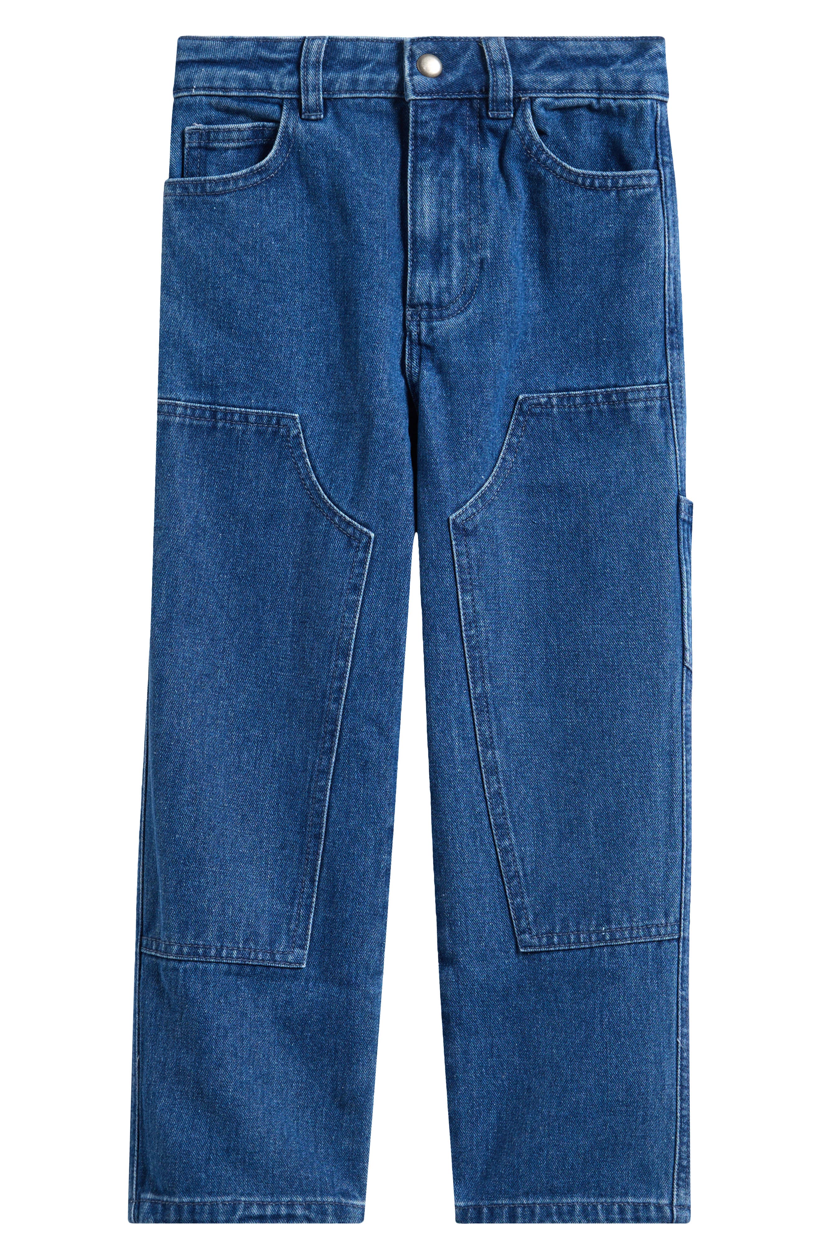 Reiss Kids' Straight Leg Cotton Jeans