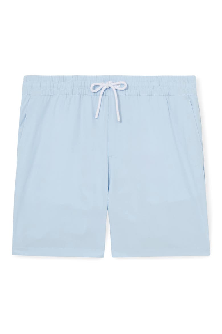 Cliff Water Resistant Swim Trunks, Alternate, color, SOFT BLUE