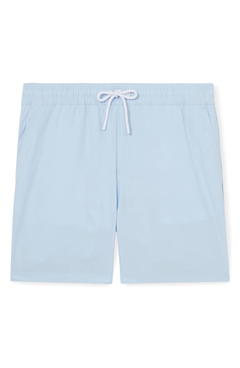 Reiss Cliff Water Resistant Swim Trunks, Alternate, color, Soft Blue
