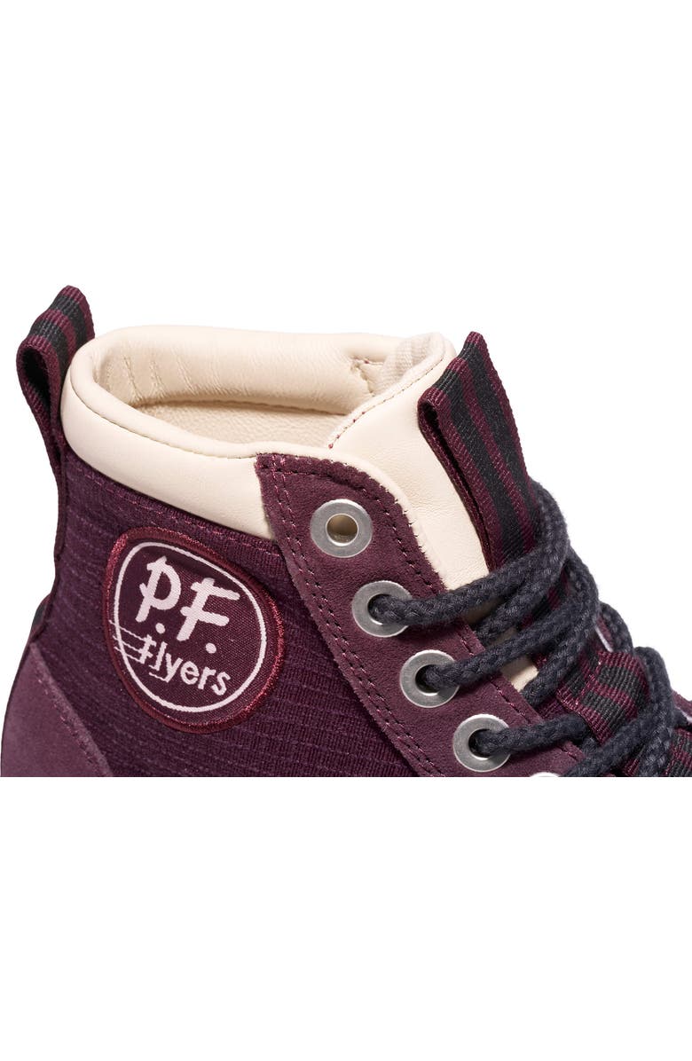 P.F. Flyers Grounder Hiker High-Top Sneaker, Alternate, color, Burgundy
