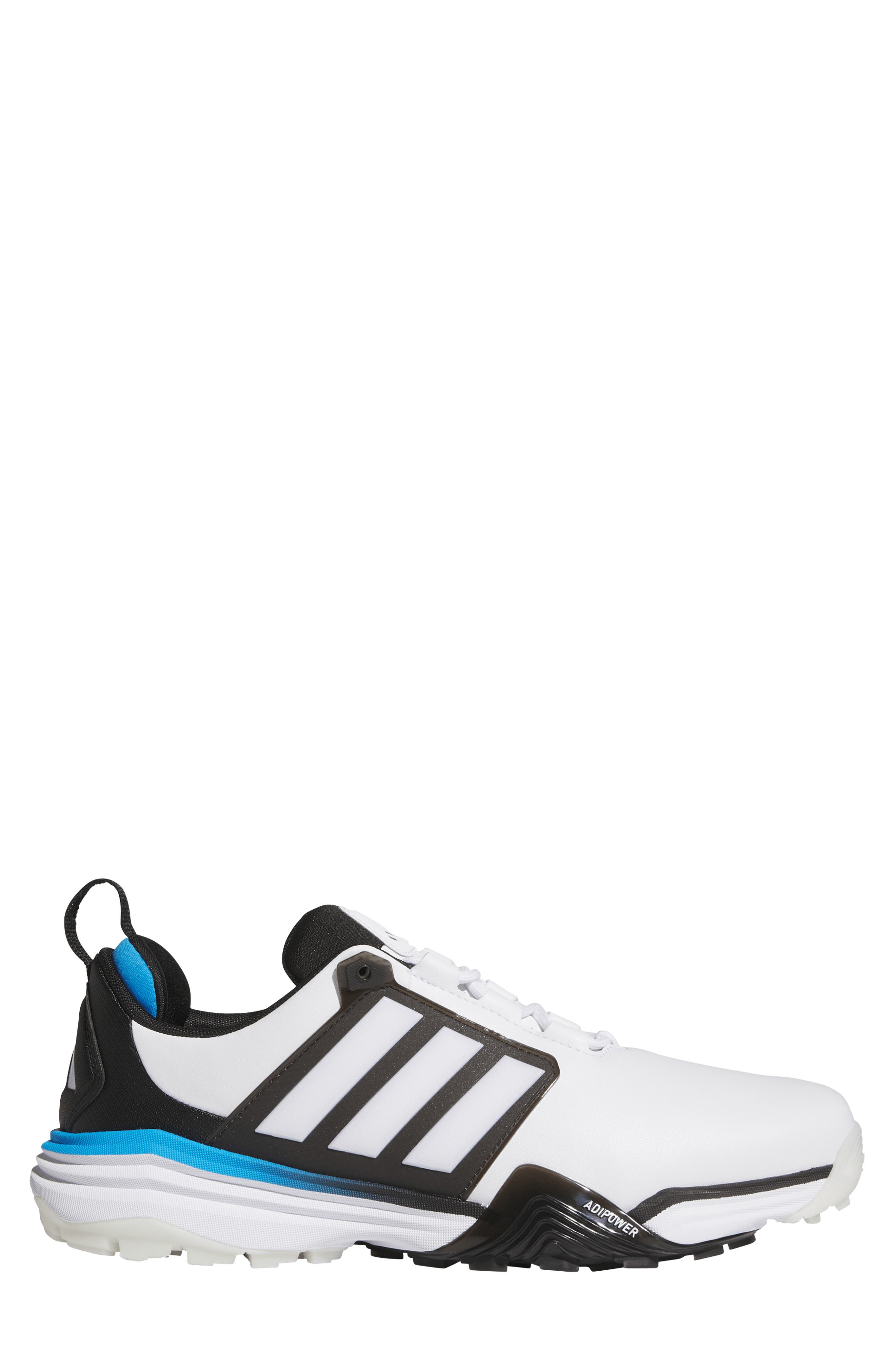 adidas Adipower 26 Spikeless Golf Shoe, Alternate, color, White/ Black/ Blue