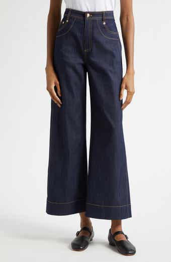 Sallie High Waist Ankle Wide Leg Jeans