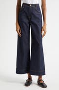 Cinq à Sept Sallie High Waist Ankle Wide Leg Jeans