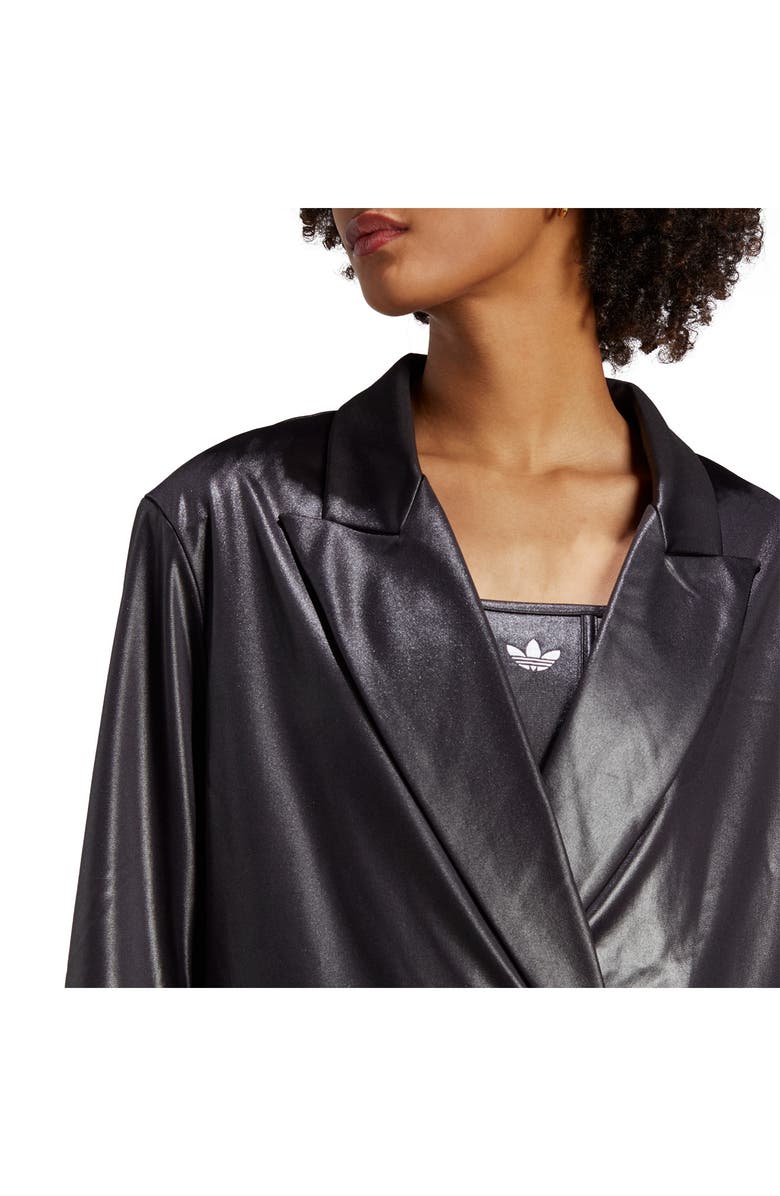 adidas Originals Double Breasted Recycled Polyester Blazer, Alternate, color, 