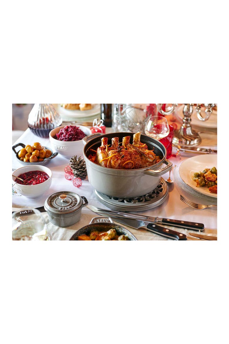 7-Quart Enameled Cast Iron Dutch Oven, Alternate, color, GRAPHITE GREY