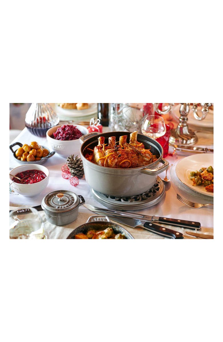 Staub 7-Quart Enameled Cast Iron Dutch Oven, Alternate, color, Graphite Grey