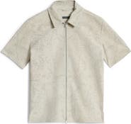 John Varvatos Wade Suede Zip Shirt jacket