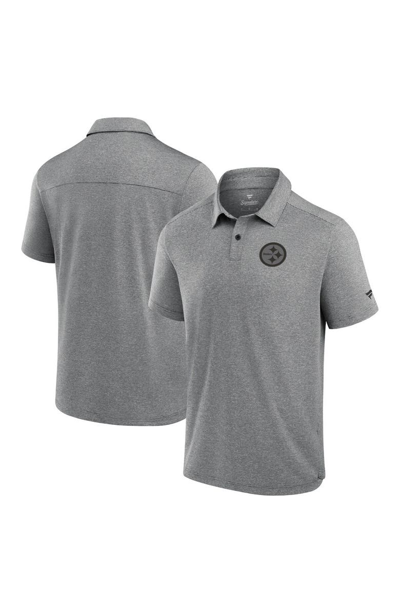 Fanatics Signature Men's Fanatics Signature Black Pittsburgh Steelers Front Office Tech Polo Shirt, Main, color, Black