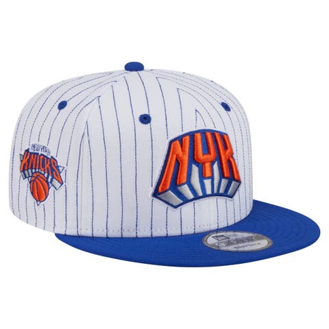 Men's New Era  White New York Knicks Deceptor Pinstripe 9FIFTY Snapback Hat