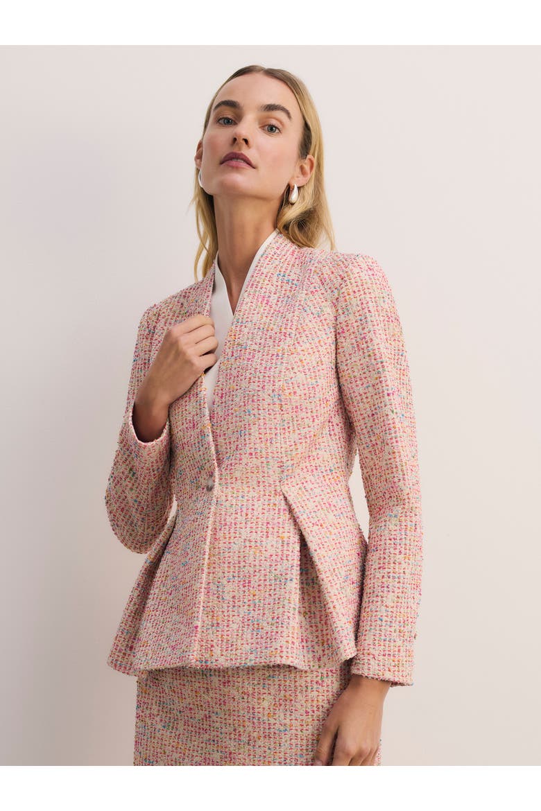 Lenola Tweed Jacket, Main, color, Pink