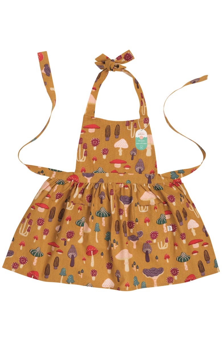 Danica Brands Mushroom Gems Apron Set, Alternate, color, Yellow