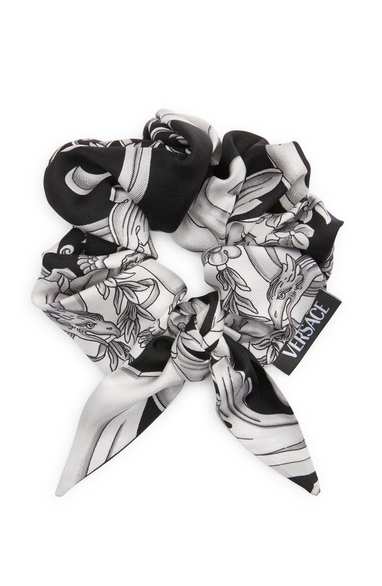 Versace Silk Scrunchie, Main, color, 