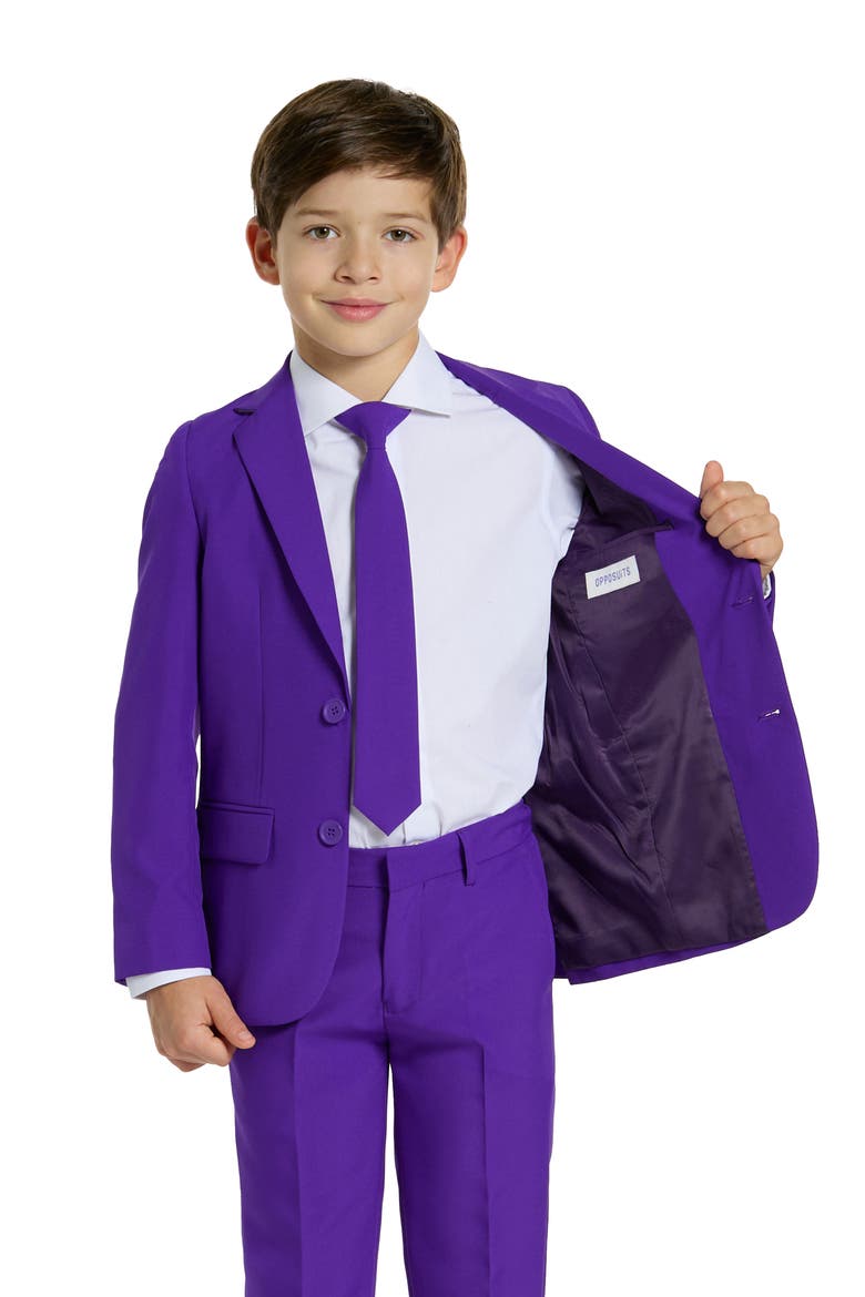 Kids' Purple Prince 3-Piece Suit with Tie, Alternate, color, PURPLE