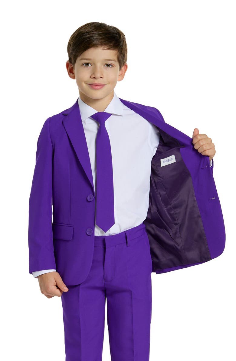 OppoSuits Kids' Purple Prince 3-Piece Suit with Tie, Alternate, color, Purple