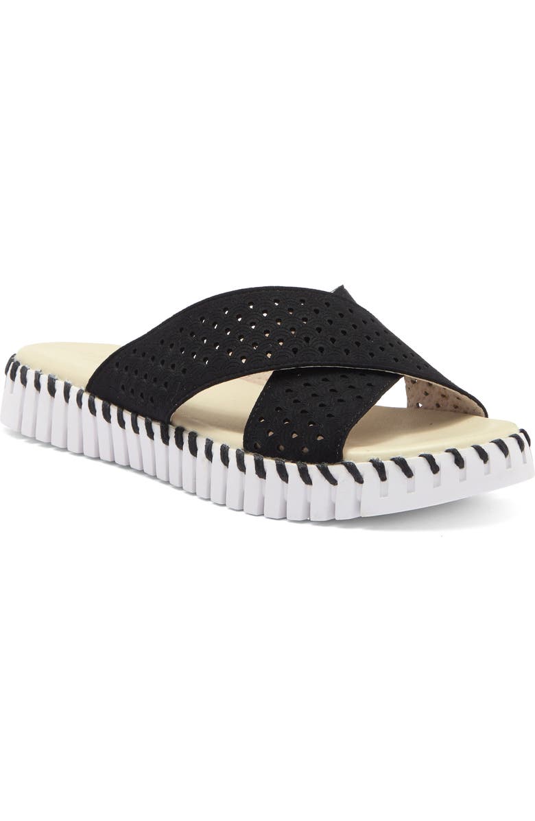 Ilse Jacobsen Tulip Slide Sandal, Main, color, Black