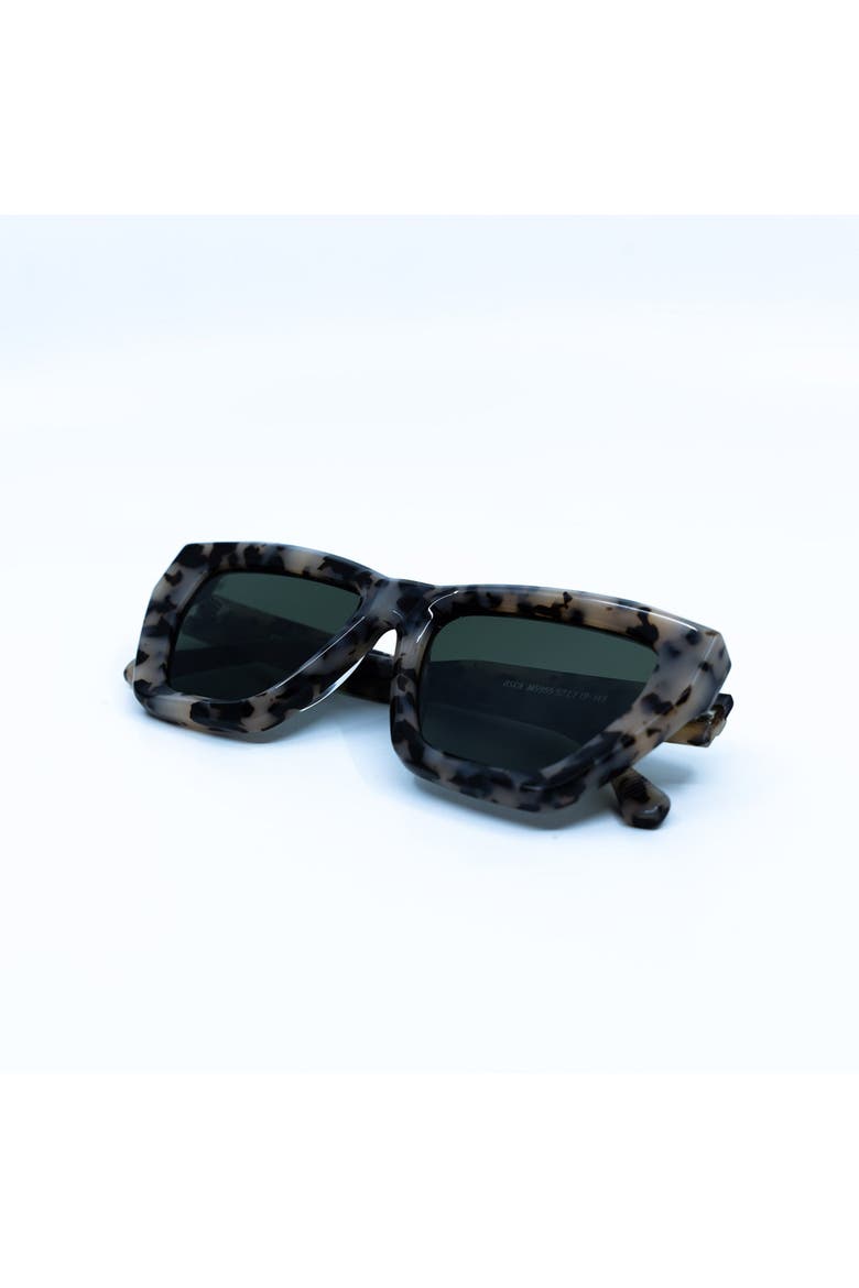 Osca Cream Sunglasses, Alternate, color, Green