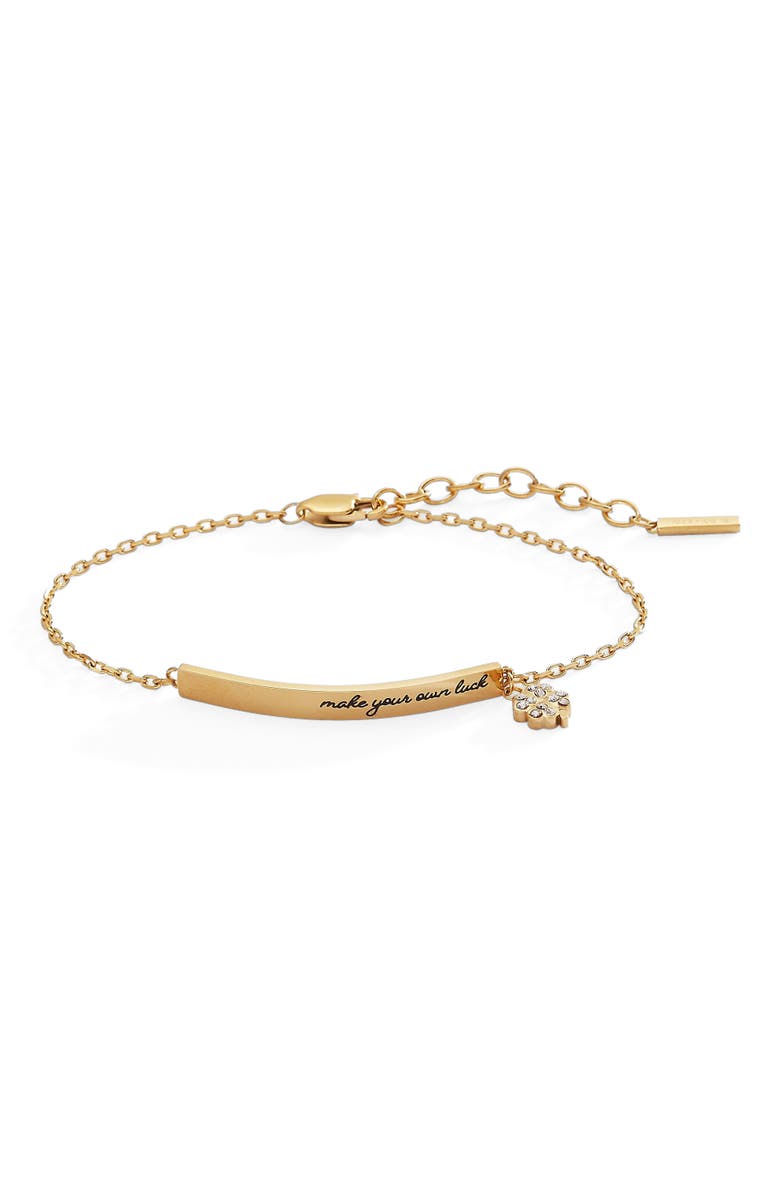 Alex and Ani Make Your Own Luck Inline Bracelet, Main, color, 