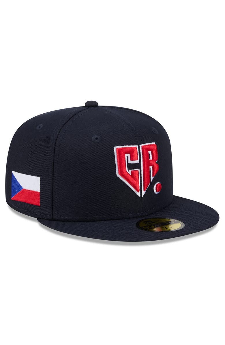 New Era Men's New Era  Navy Czech Republic Baseball 2026 World Baseball Classic 59FIFTY Fitted Hat, Main, color, Navy