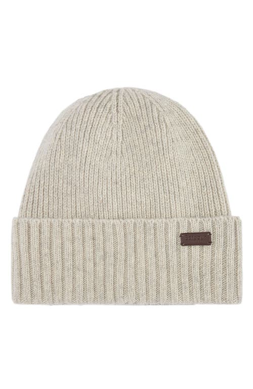 Barbour Carlton Wool Blend Beanie In Neutral