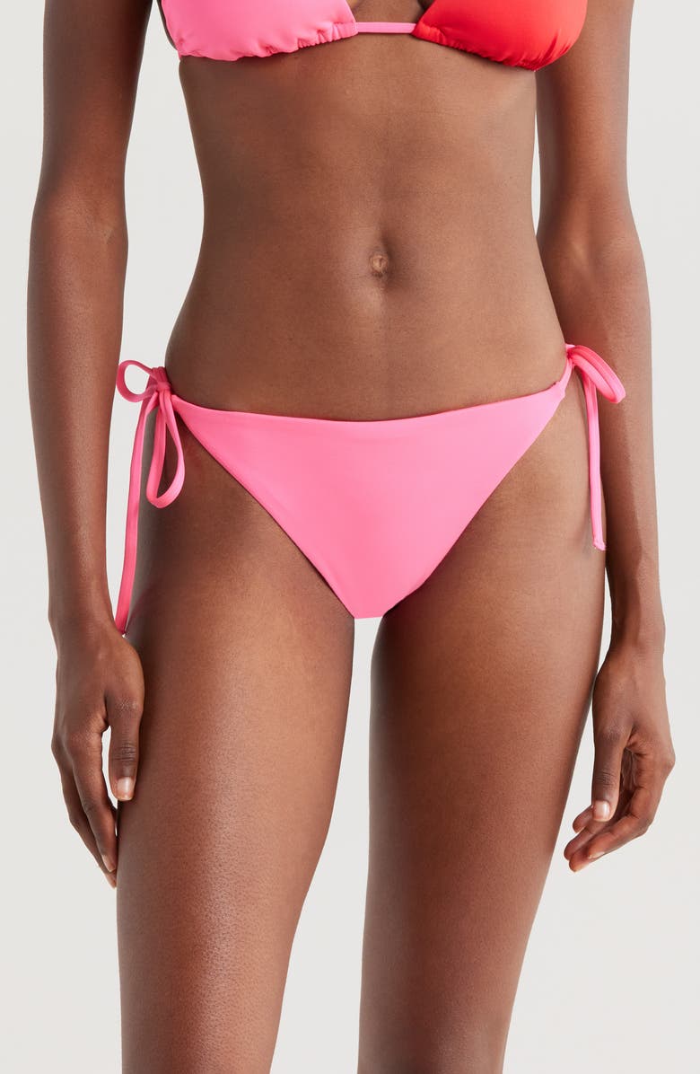 Nike Tie Side Bikini Bottoms, Main, color, Hyper Pink