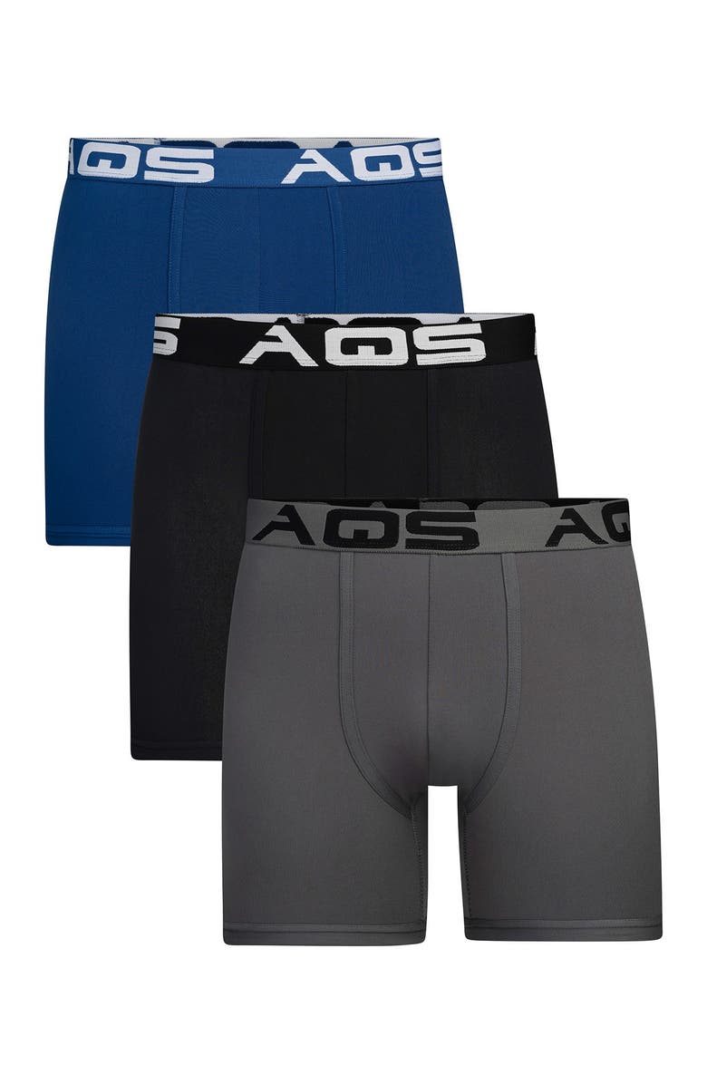 AQS Classic Fit Boxer Briefs - Pack of 3, Main, color, 