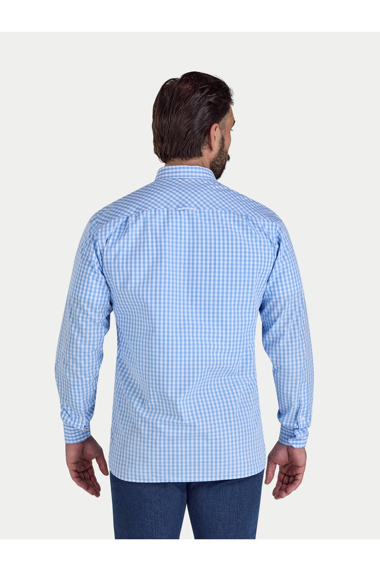 Classic Long Sleeve Gingham Shirt, Alternate, color, Sky Blue