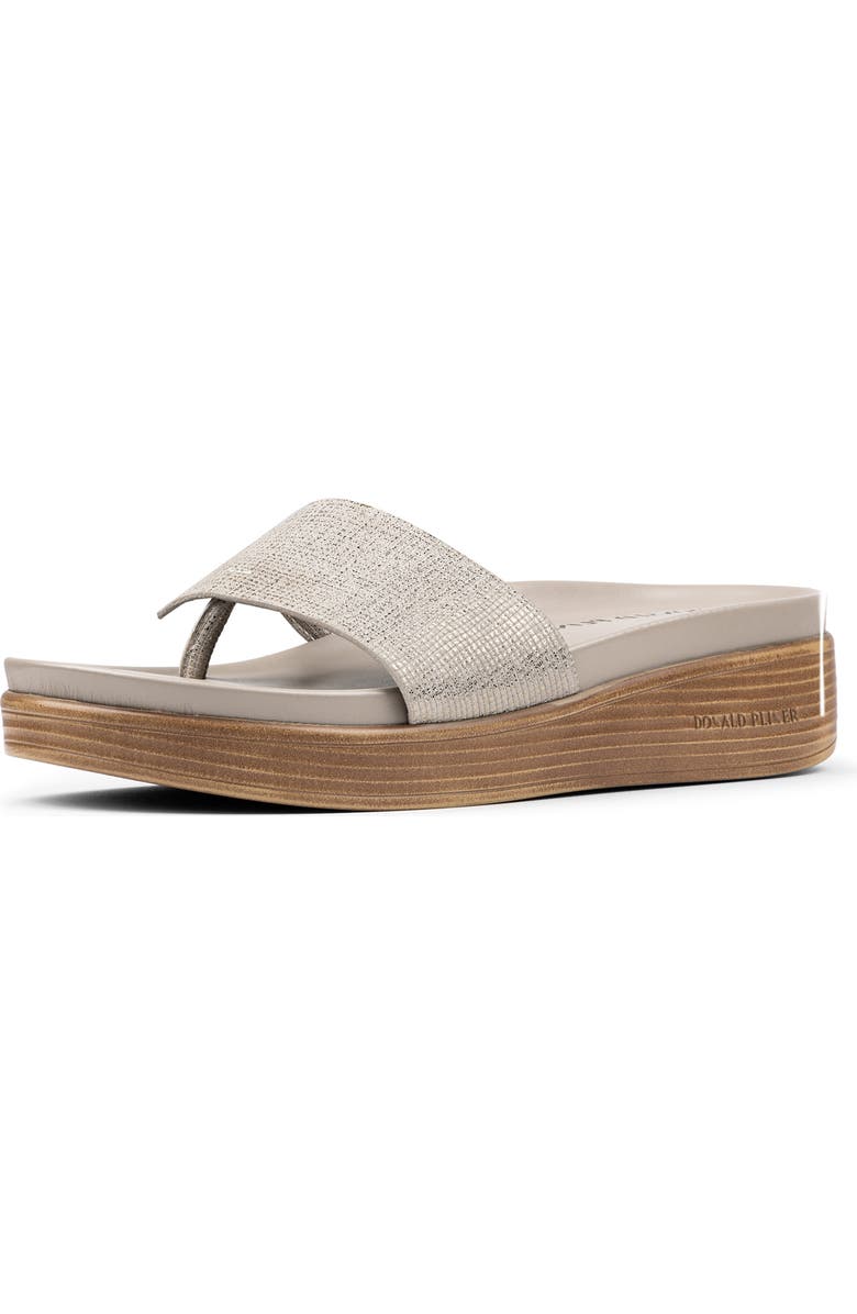 Donald Pliner Fifi Platform Wedge Flip Flop, Alternate, color, Taupe