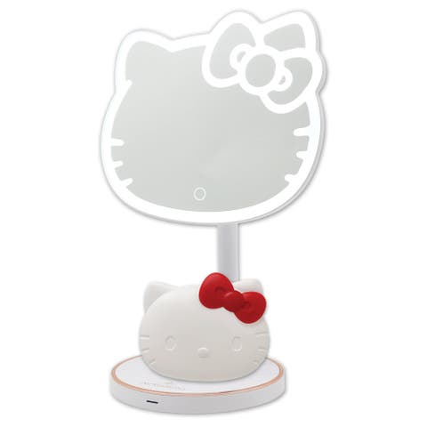 Hello Kitty LED Rechargeable Makeup Mirror and Wireless Compact Bundle